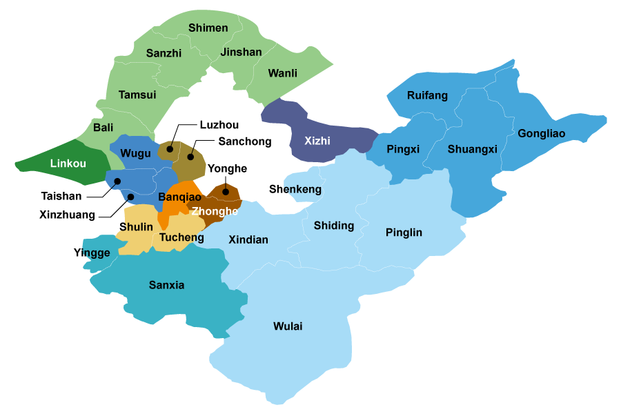 New Taipei District Map
